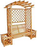 Мебель для дачи  Комплект - АГРО  деревянная, коричневый МБ881