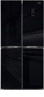 Многокамерный холодильник  Ginzzu  NFI-4414 черное стекло